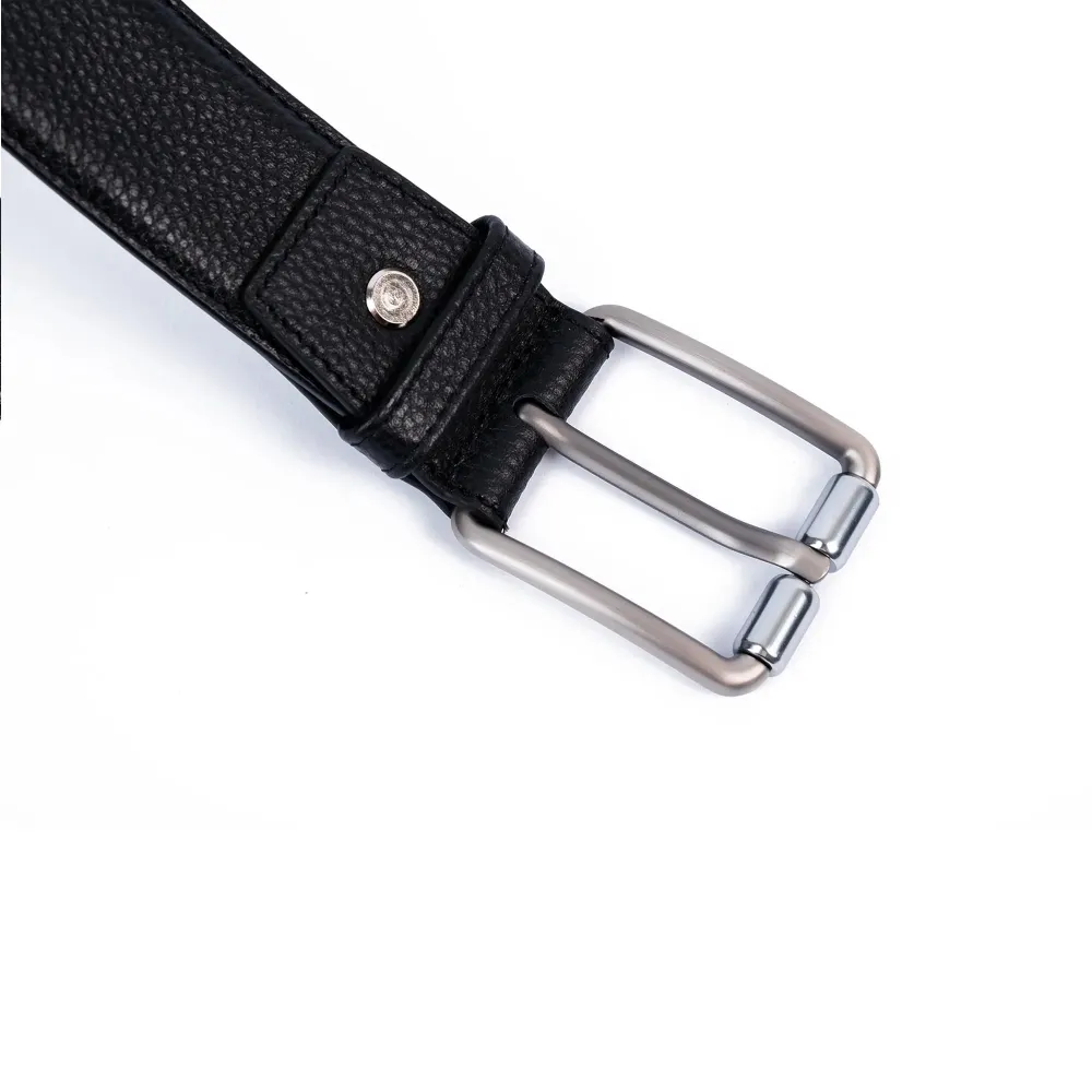 DÂY LƯNG DA MILL HẠT MÀU ĐEN KHÓA KIM DL07