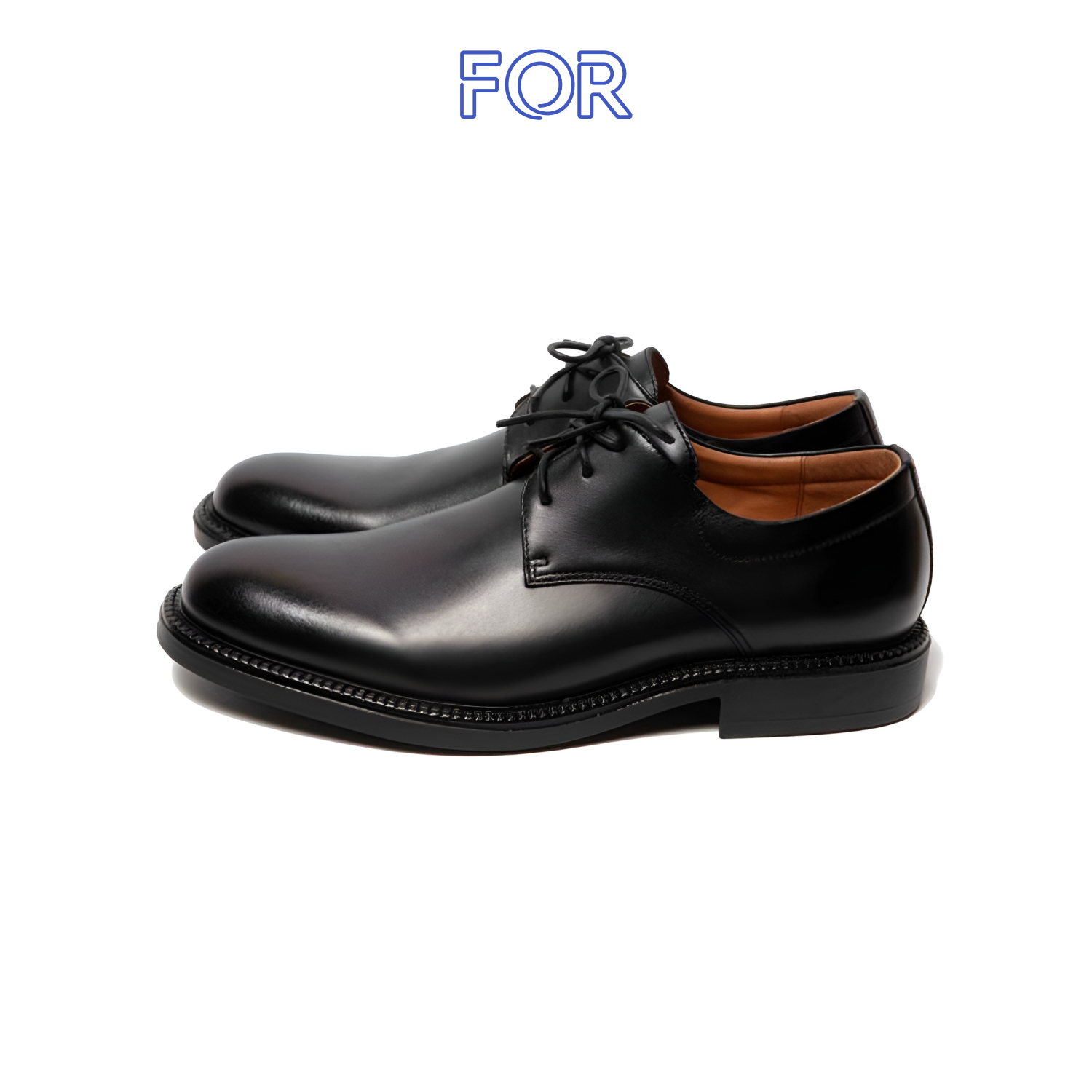 GIÀY PLAIN-TOE DERBY MÀU ĐEN DF22