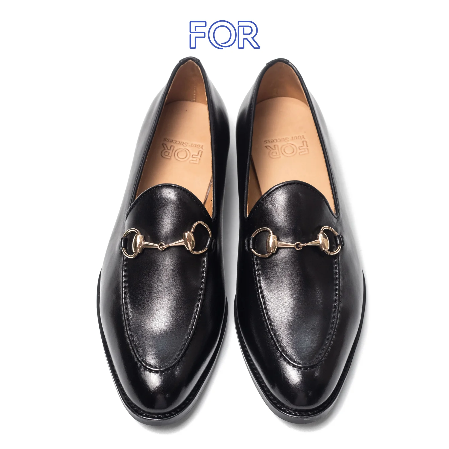 GIÀY LƯỜI HORSEBIT LOAFERS DA BÒ  PATINA ĐEN HLF04