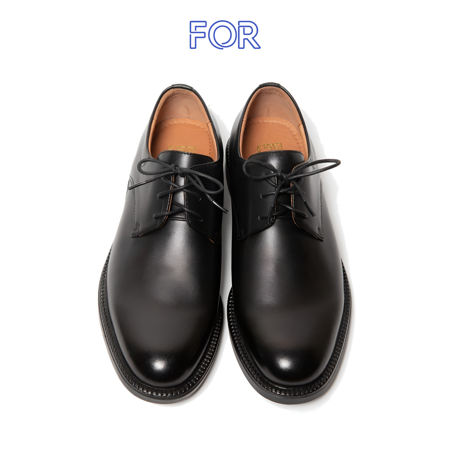 GIÀY PLAIN-TOE DERBY MÀU ĐEN DF22