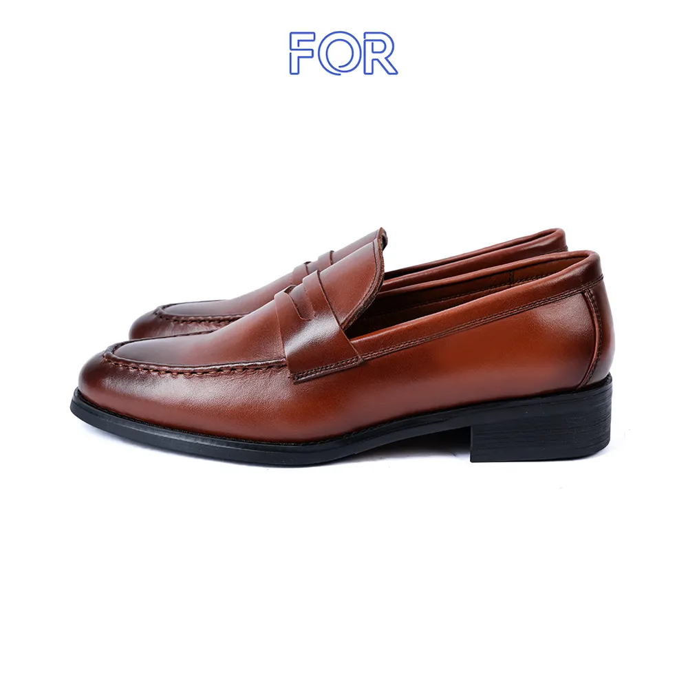GIÀY LƯỜI PENNY LOAFERS MÀU NÂU  PATINA PLF02