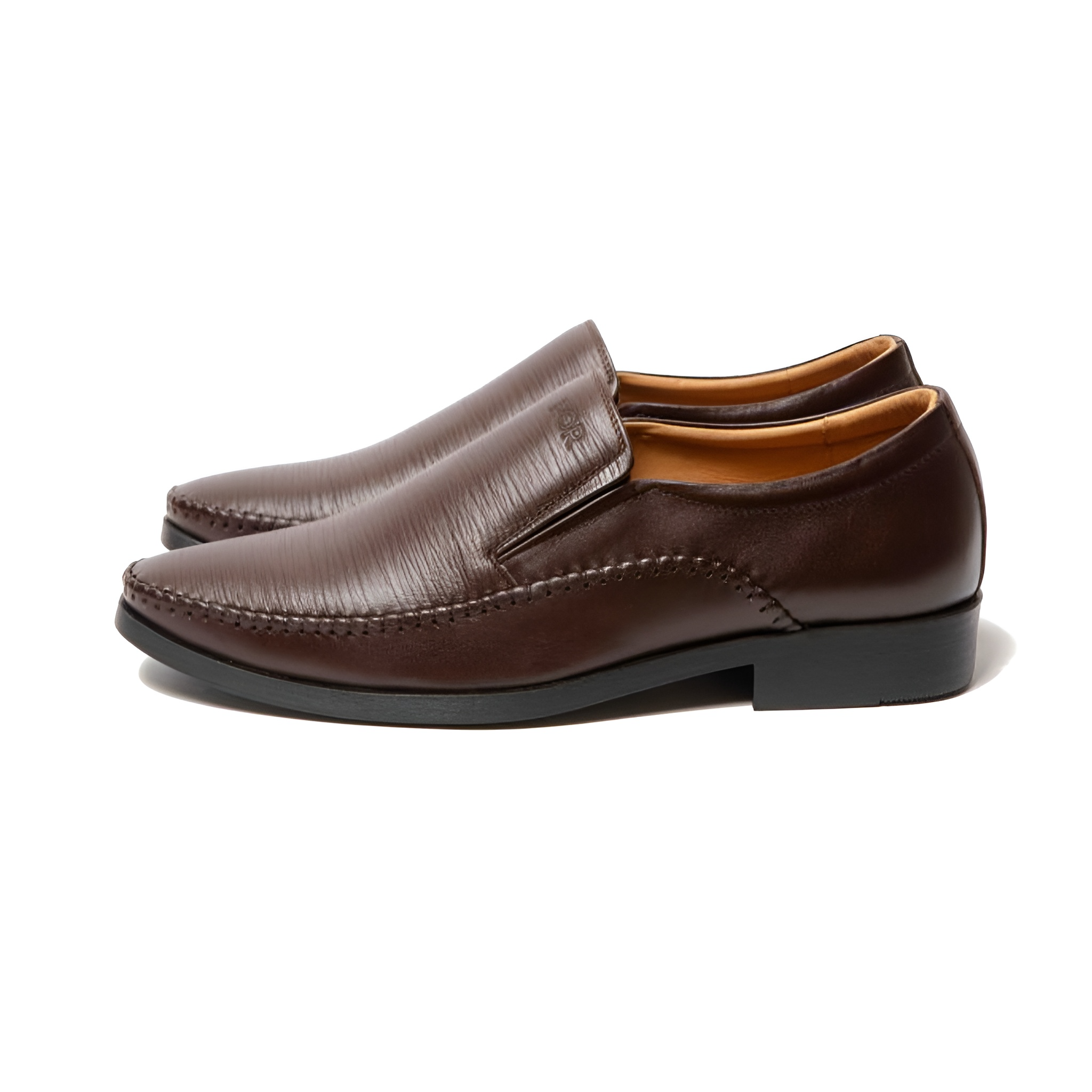 GIÀY LƯỜI LOAFERS VÂN GÂN MÀU NÂU  NLF06