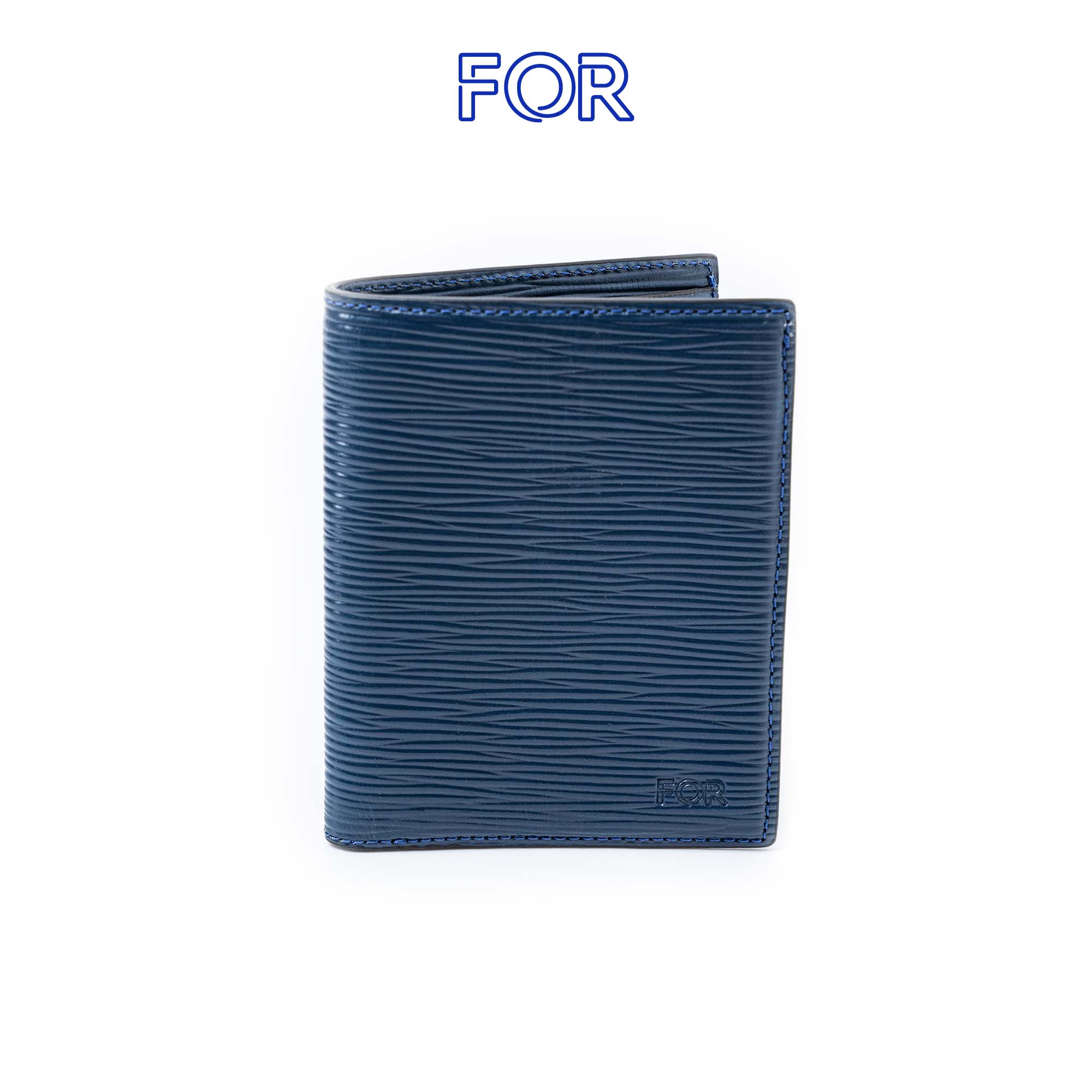 VÍ DA BÒ VÂN EPI MÀU XANH NAVY V89D