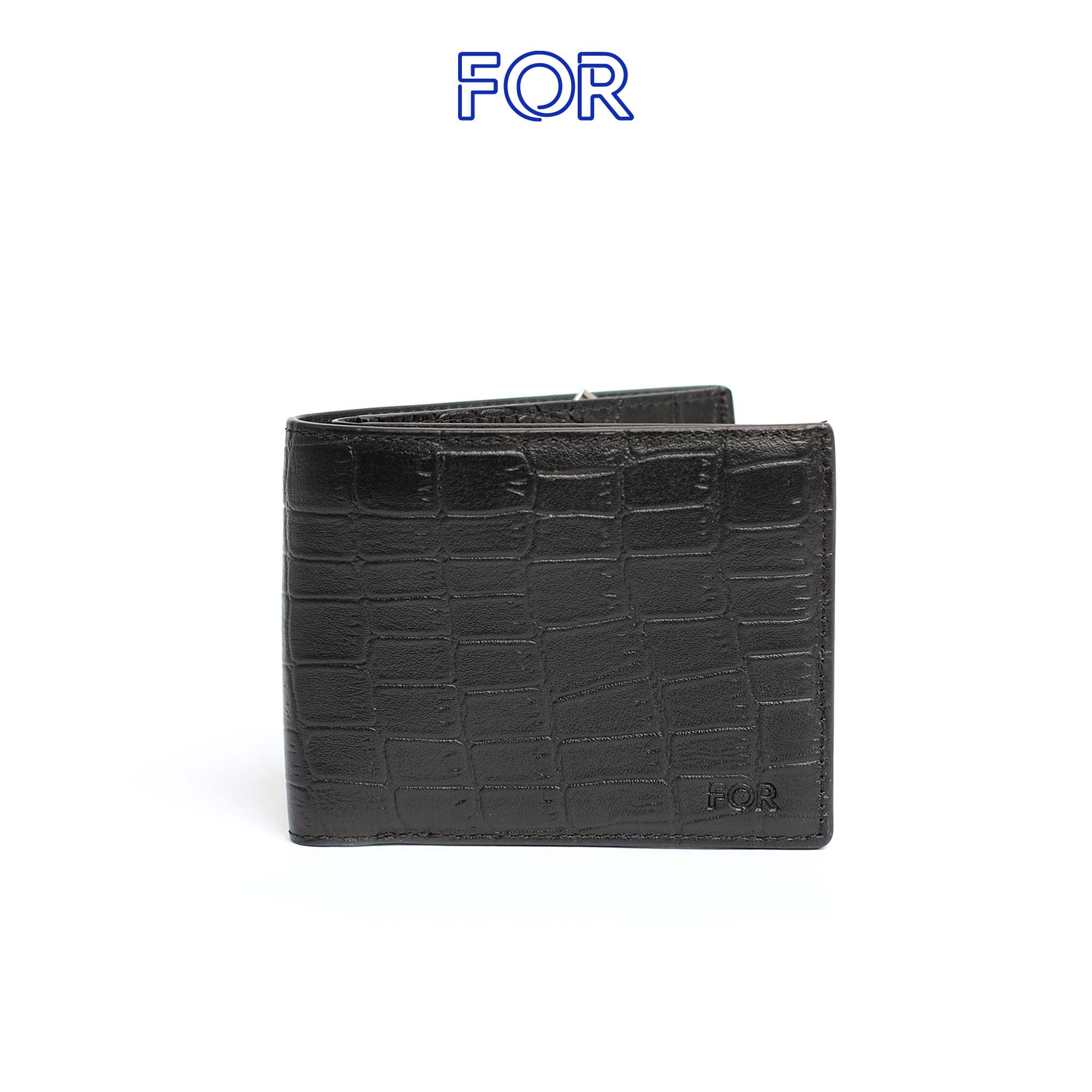 VÍ MỀM DA BÒ VÂN CÁ SẤU V74D-N