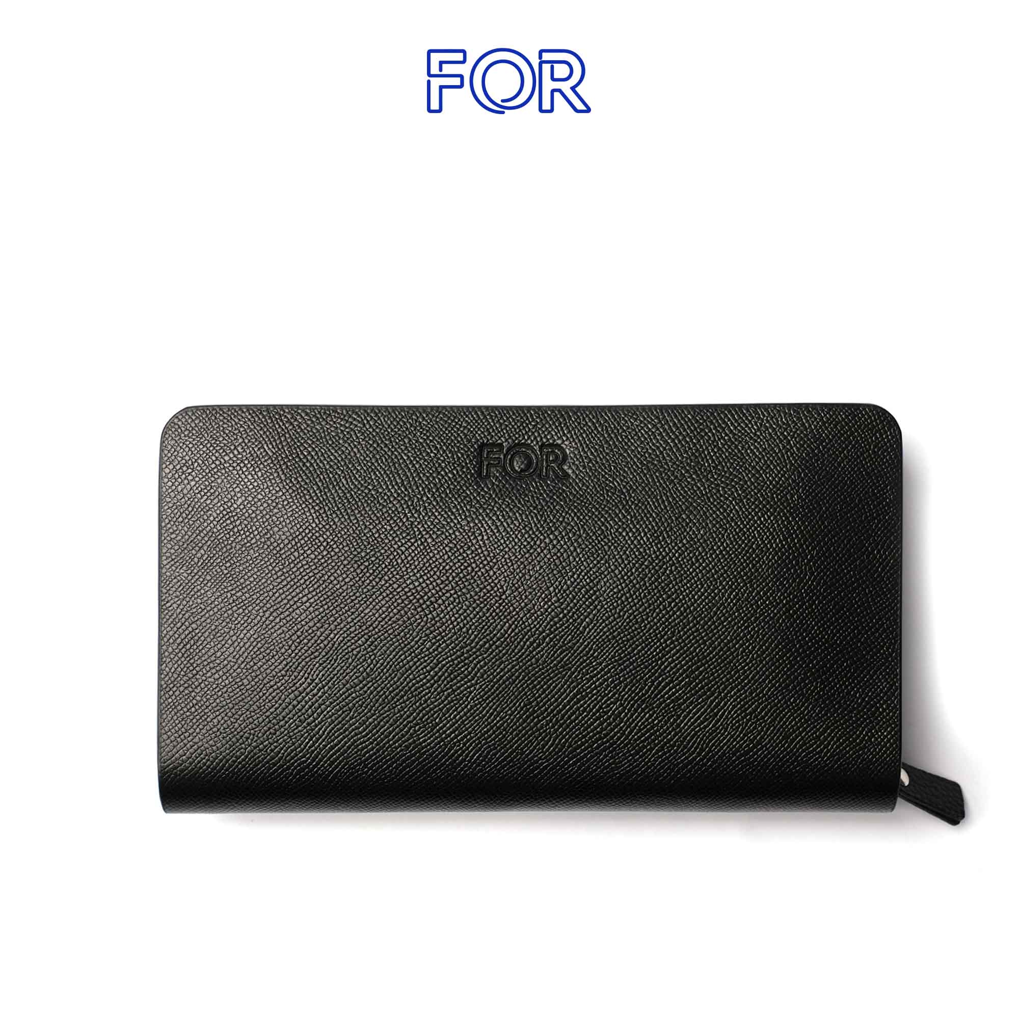 CLUTCH DA BÒ SAFFIANO KHÓA ZIP C01D