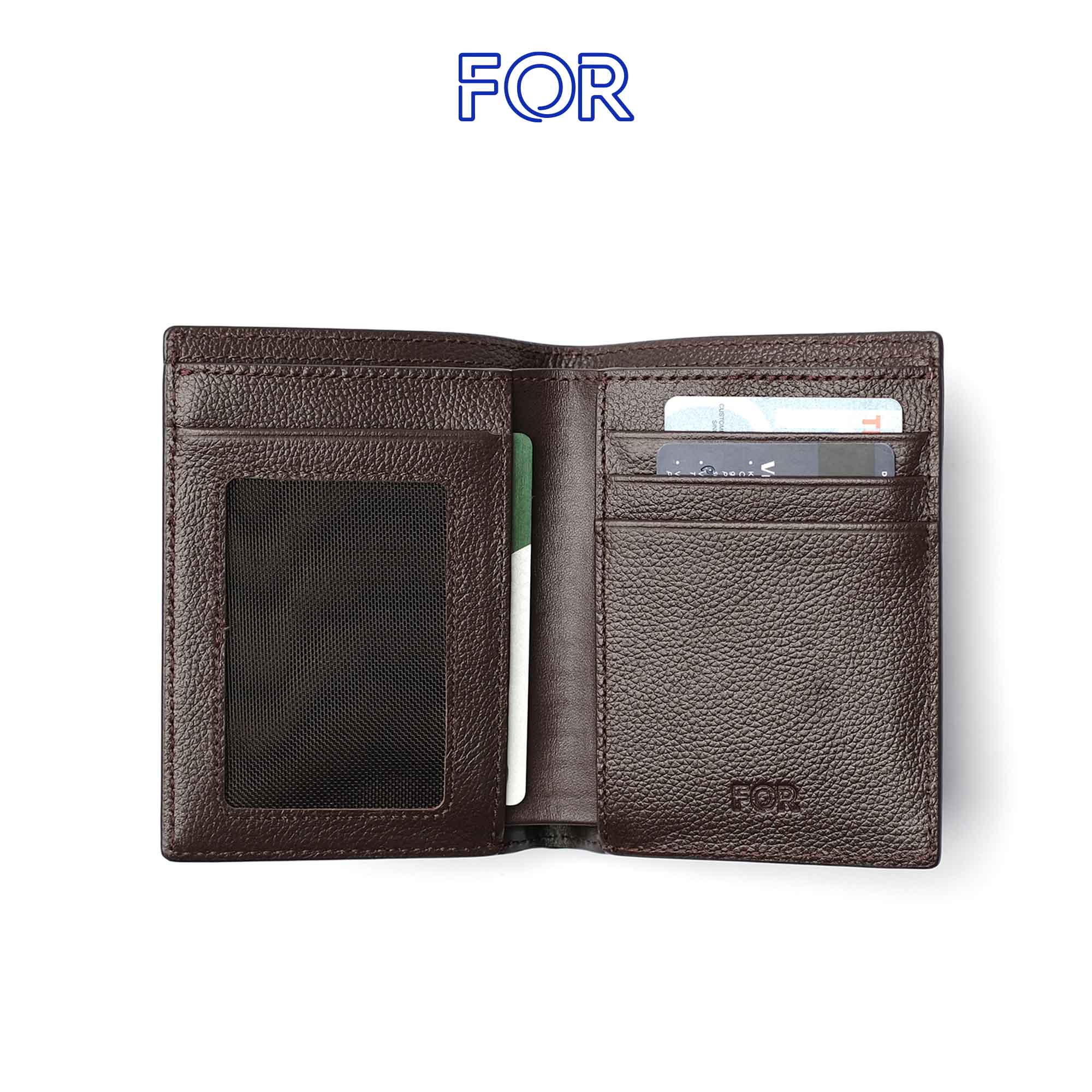 VÍ MỀM DA BÒ MILL HẠT V77N-D