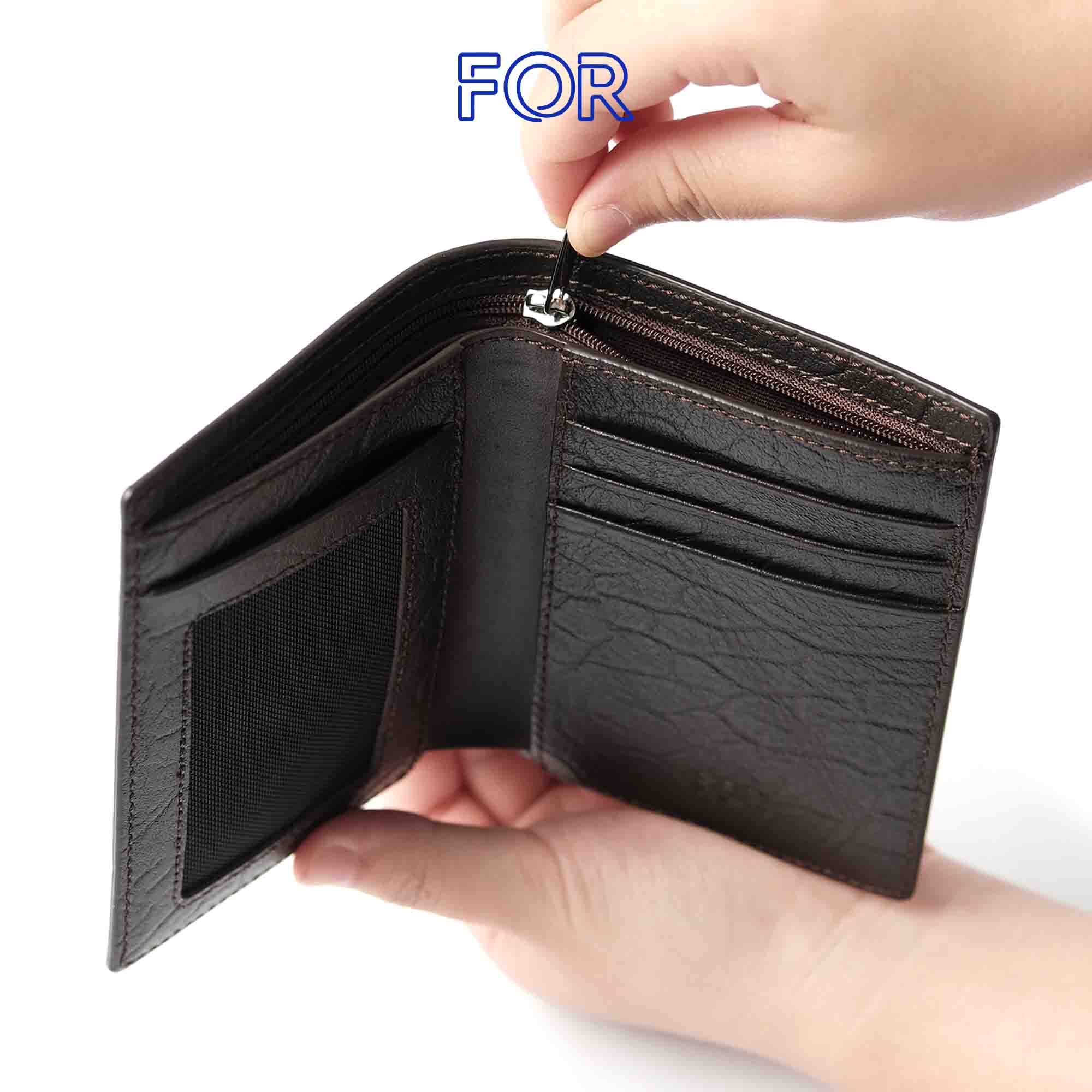 VÍ MỀM DA BÒ VÂN DA VOI V75N-D