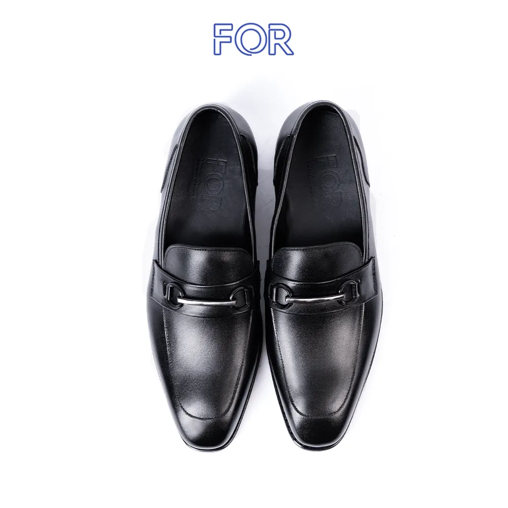 GIÀY HORSEBIT LOAFER DA BÒ  KHUY MẢNH HLF20