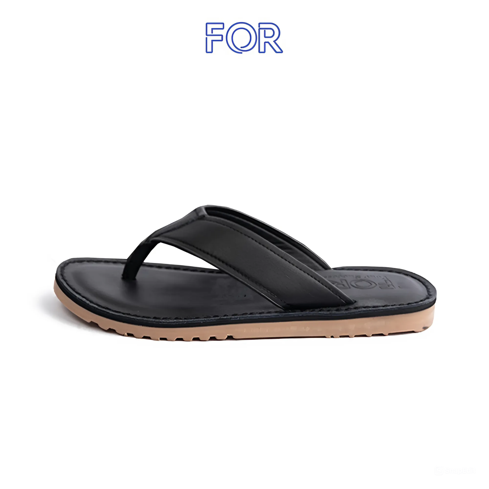 DÉP XỎ NGÓN DA BÒ MÀU ĐEN DXN10