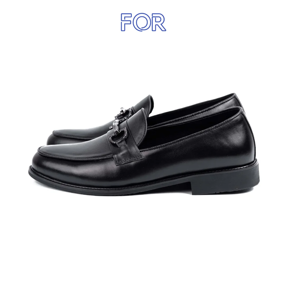 GIÀY HORSEBIT LOAFER DA BÒ PHOM TRÒN HLF23