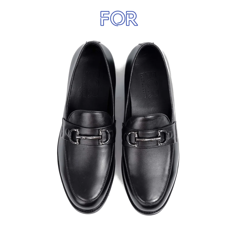 GIÀY HORSEBIT LOAFER DA BÒ PHOM TRÒN HLF23