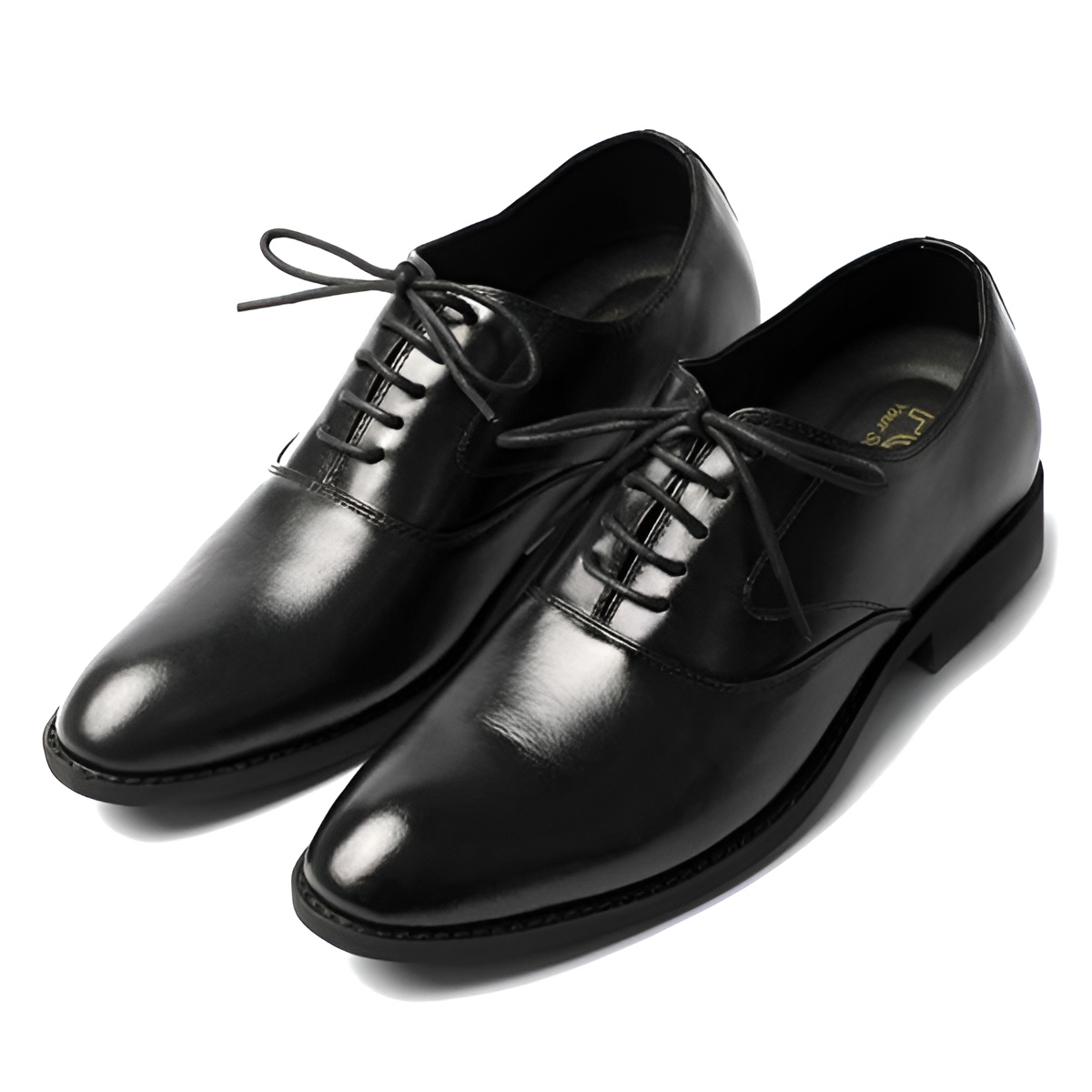 GIÀY PLAIN-TOE OXFORD DA BÒ TĂNG CHIỀU CAO DOF01