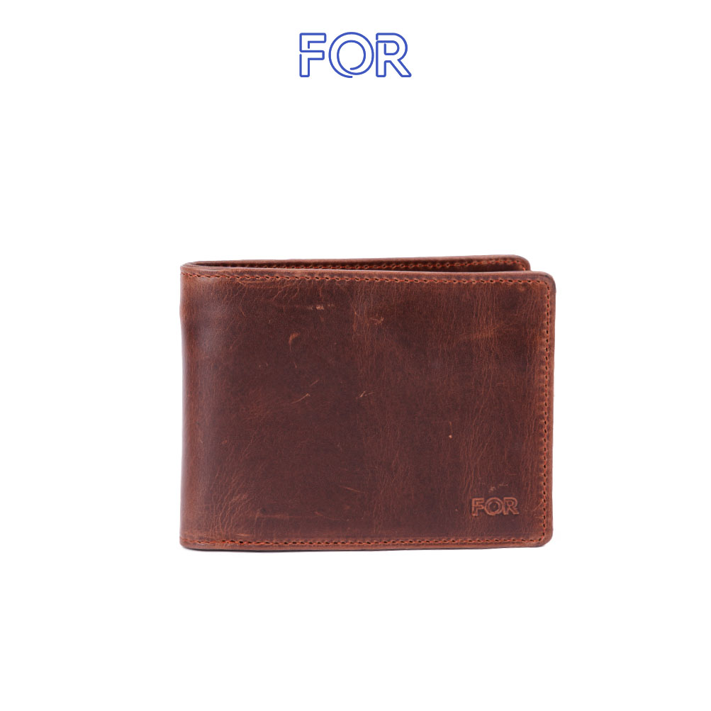 VÍ DA BÒ PULL-UP MÀU NÂU ĐỎ V33N-N