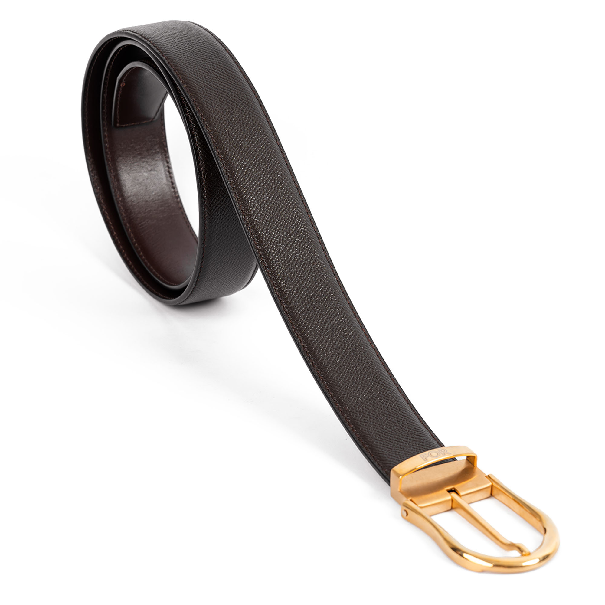 DÂY LƯNG DA BÒ EPSOM RAY CAO CẤP MẶT KHÓA KIM DL22