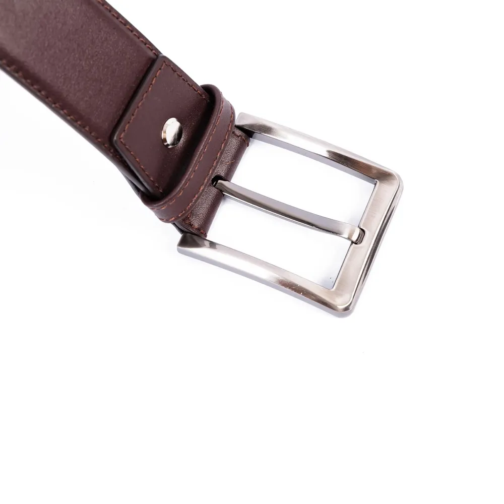 DÂY LƯNG DA BÒ TRƠN MẶT KHÓA KIM DL20