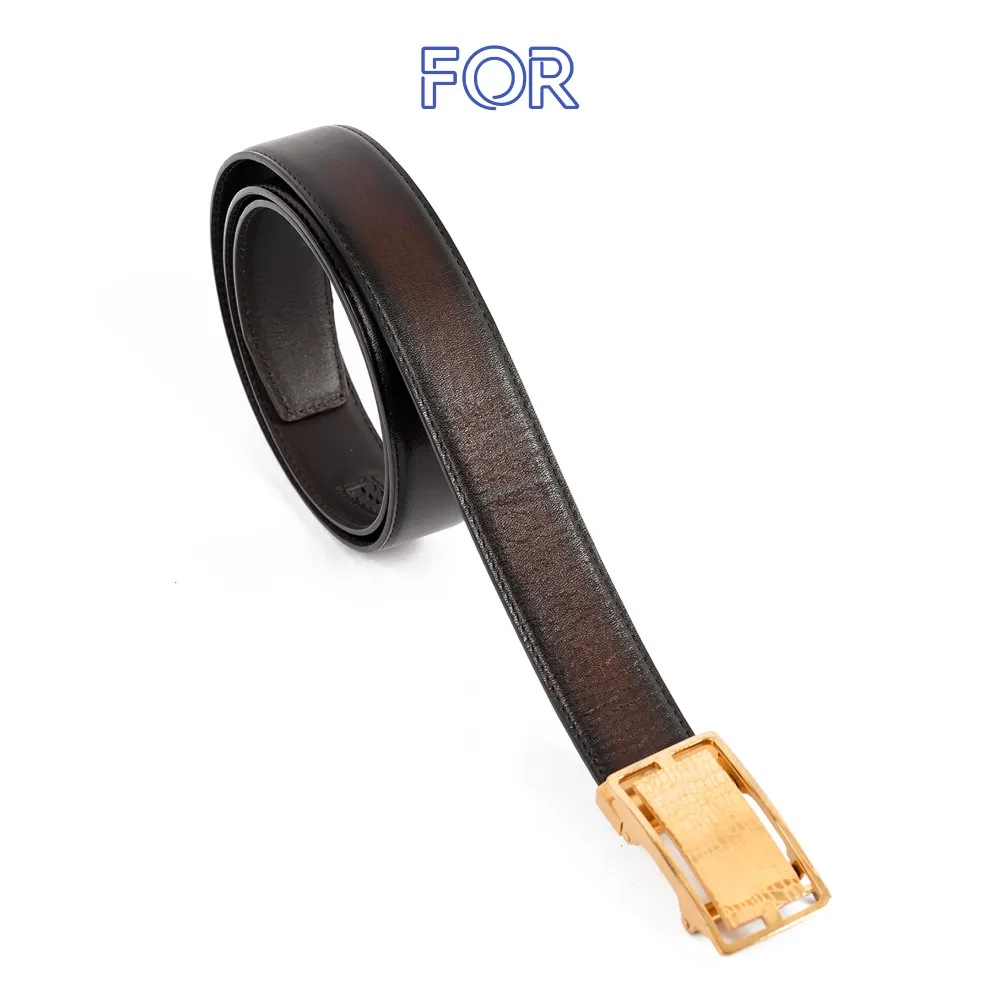 DÂY LƯNG DA Ý MÀU THỦ CÔNG PATINA MẶT KHÓA TỰ ĐỘNG CAO CẤP DL15