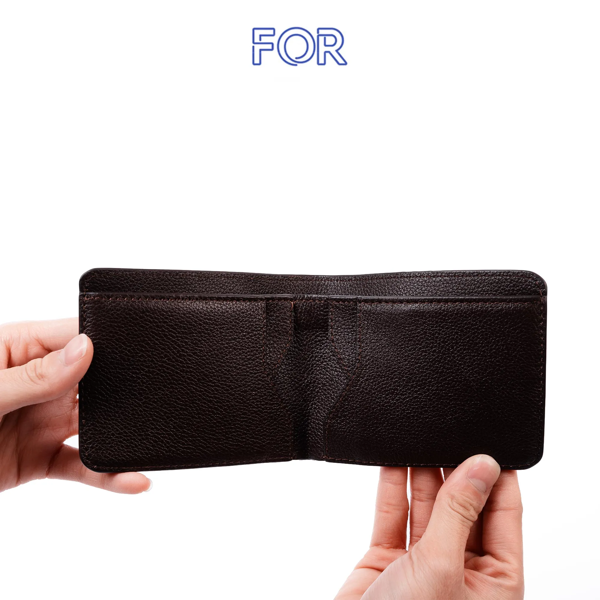 VÍ MINI DA BÒ MILL HẠT MÀU NÂU V26