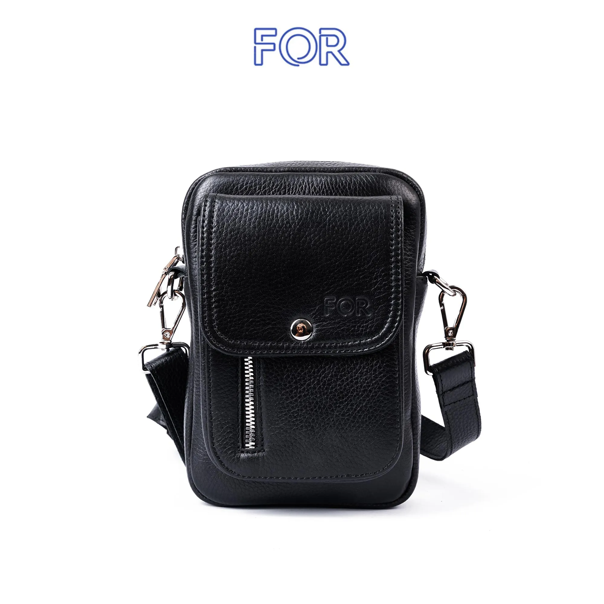 TÚI SIGNATURE ĐEO CHÉO DA BÒ NAPPA TD14