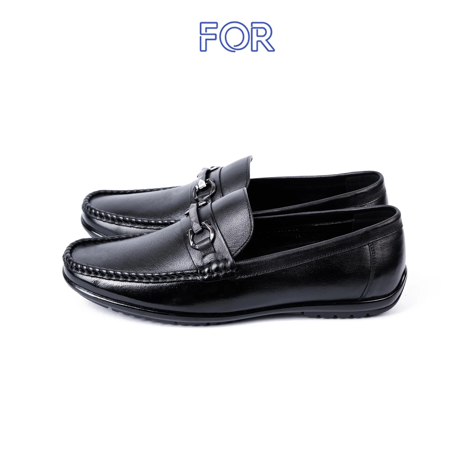 GIÀY LƯỜI MOCCASIN DA BÒ CÓ KHUY MF54