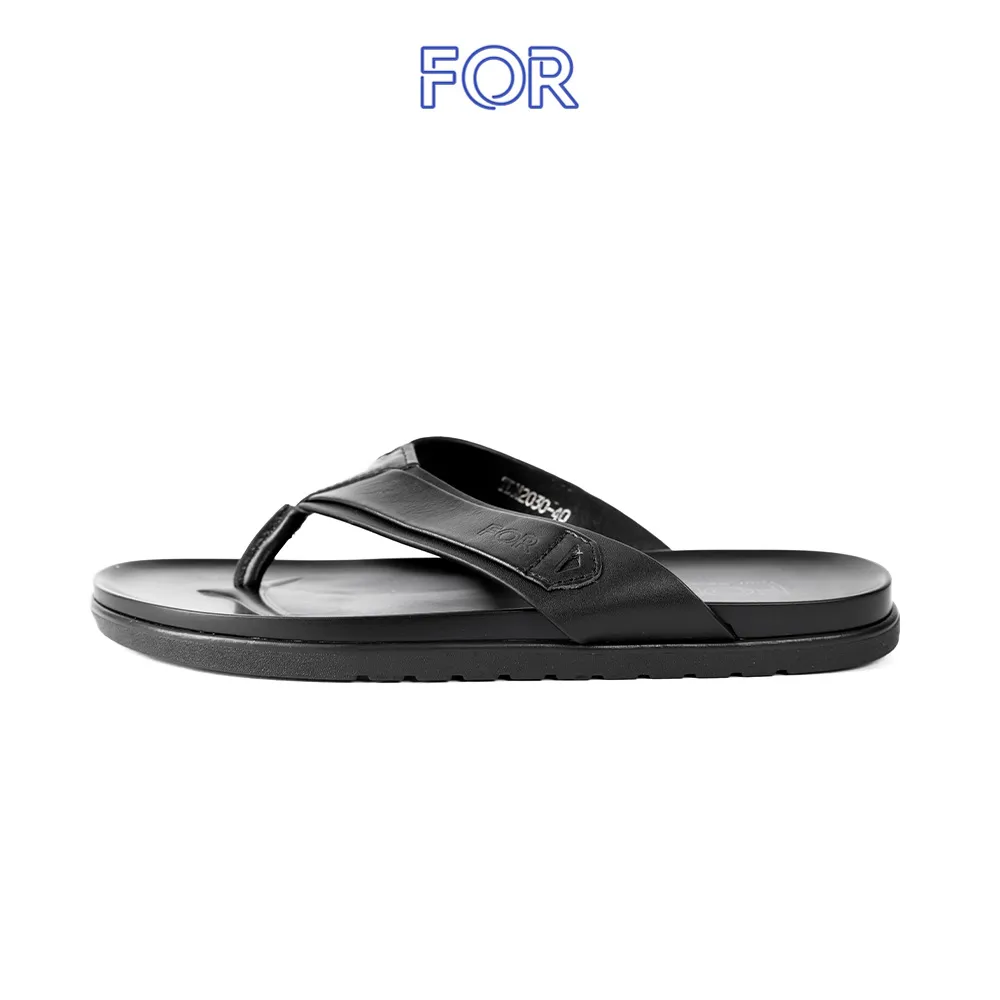 DÉP XỎ NGÓN DA BÒ MÀU ĐEN TRẮNG DXN07