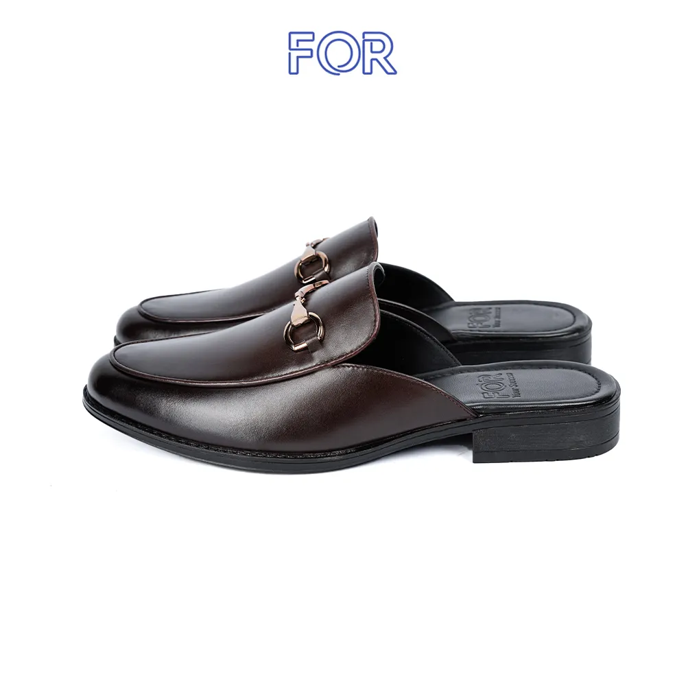 SỤC HORSEBIT MULES DA BÒ MÀU NÂU SF07