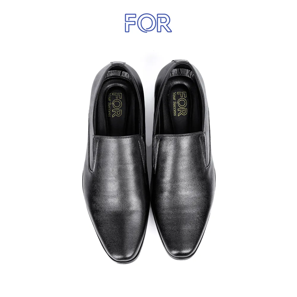 GIÀY LƯỜI NIB LOAFERS DA BÒ VÂN NGANG NLF01