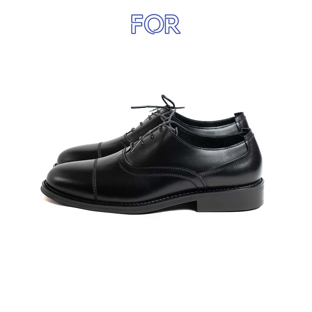Giày Oxford da bò màu đen OF17